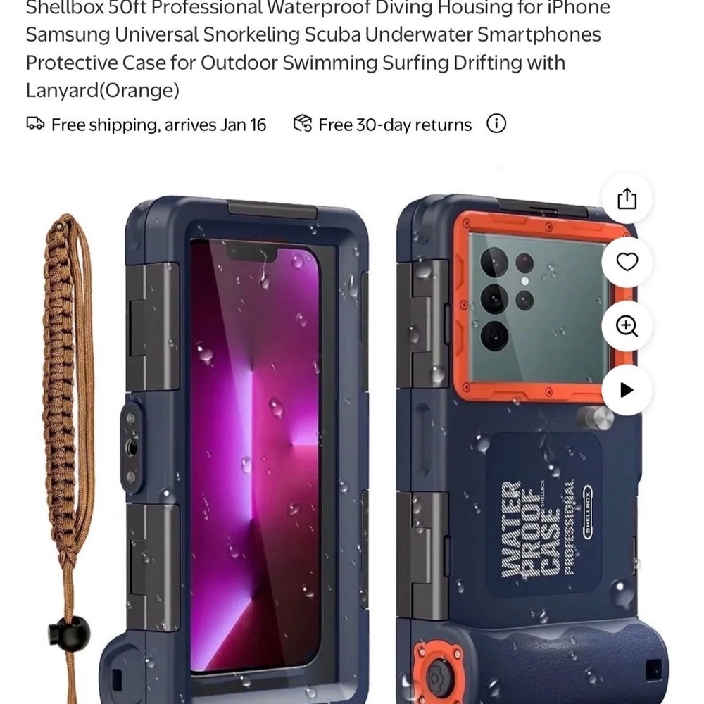 Waterproof Diving Case for IPhone/ Samsung Universal 50 Feet